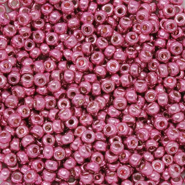 Size 8 Miyuki Seed Beads -- D4210 Duracoat Galvanized Hot Pink