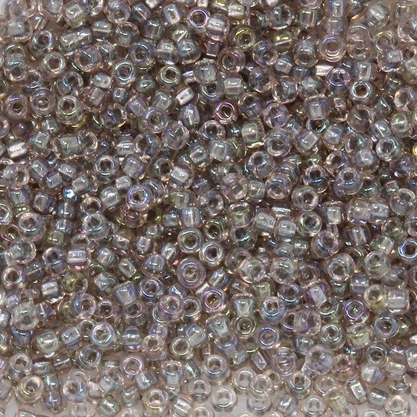 Size 11 Miyuki Seed Beads -- 737 Beige AB / Sparkle Beige Lined