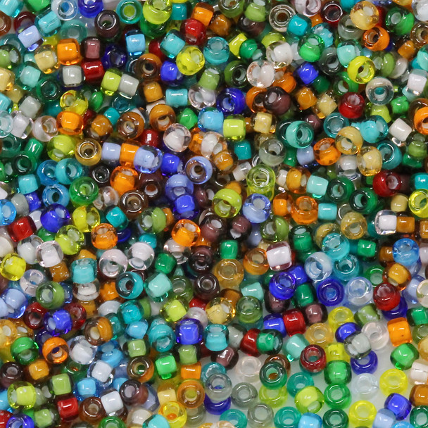 Size 11 Miyuki Seed Beads -- White Lined Mix