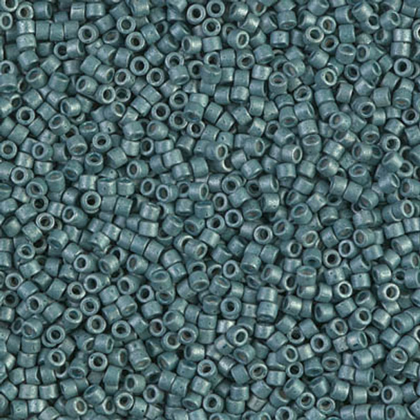 Delicas Size 11 Miyuki Seed Beads -- 1172 Galvanized Dark Aqua Matte
