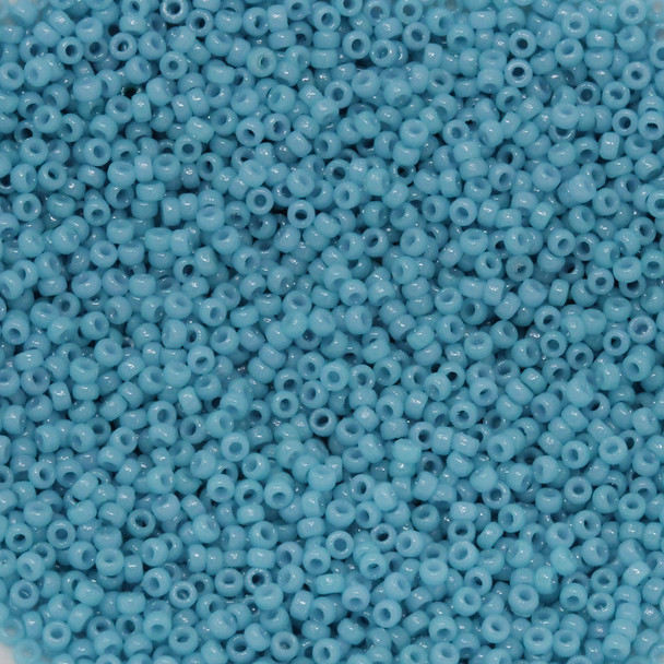 Size 15 Miyuki Seed Beads -- D4478 Duracoat Opaque Turquoise