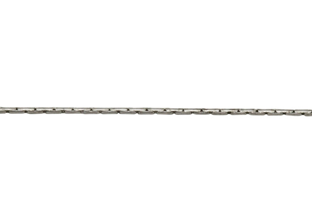 Antique Silver 0.7mm Beading Chain - Sold By 6 inches
