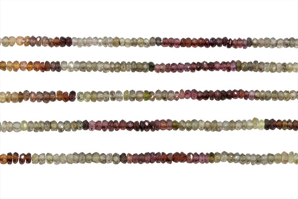 Tundra Sapphire Polished 3mm Faceted Rondelle