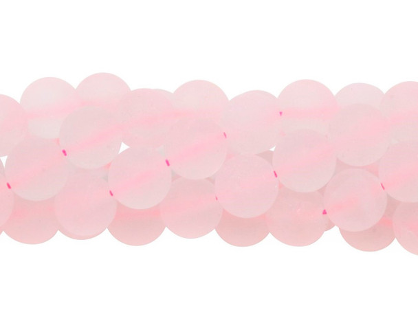 Rose Quartz Matte 10mm Round