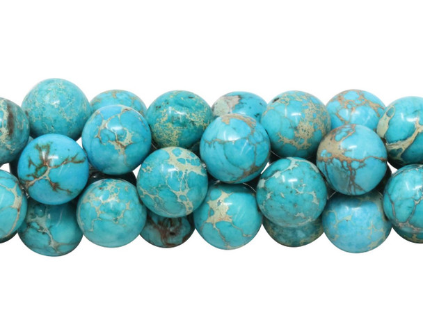 Aqua Terra Impression Jasper Polished 12mm Round