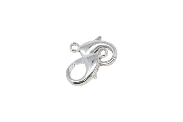 Rhodium Plated 23x13mm Trigger Clasp