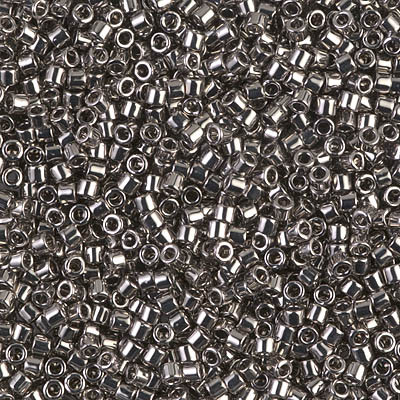 Delicas Size 10 Miyuki Seed Beads -- 021 Steel