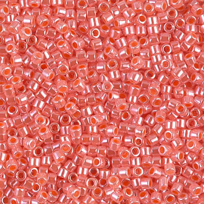 Delicas Size 10 Miyuki Seed Beads -- 235 Salmon Luster
