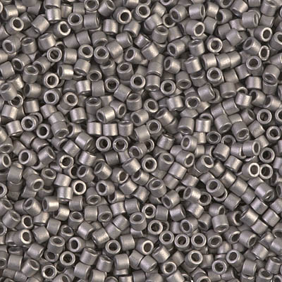 Delicas Size 10 Miyuki Seed Beads -- 321 Metallic Silver Matte