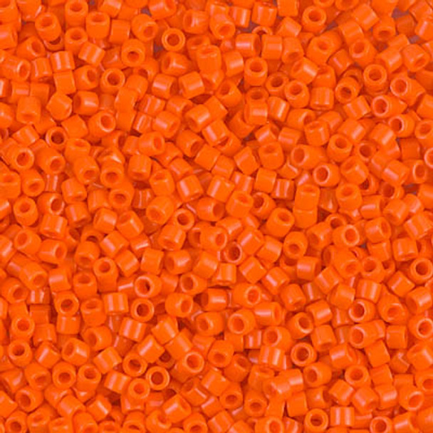 Delicas Size 10 Miyuki Seed Beads -- 722 Opaque Orange