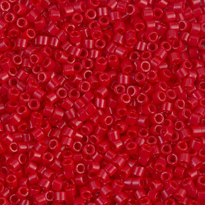 Delicas Size 10 Miyuki Seed Beads -- 723 Opaque Dark Cranberry