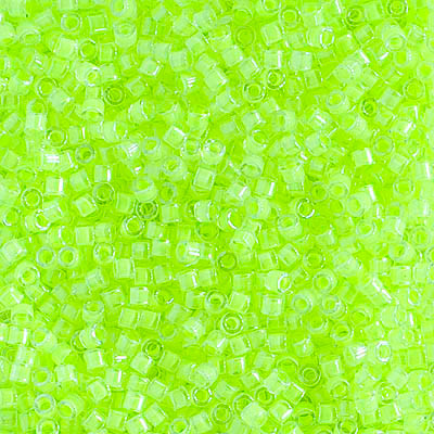 Delicas Size 10 Miyuki Seed Beads -- 2031 Luminous Limeade