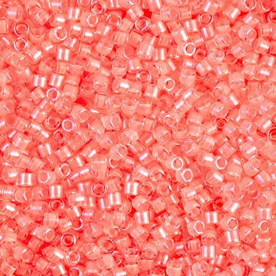 Delicas Size 10 Miyuki Seed Beads -- 2034 Luminous Flamingo