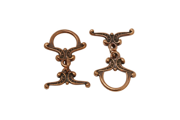 Large Keepsake Toggle Bar and Eye - Copper Plated