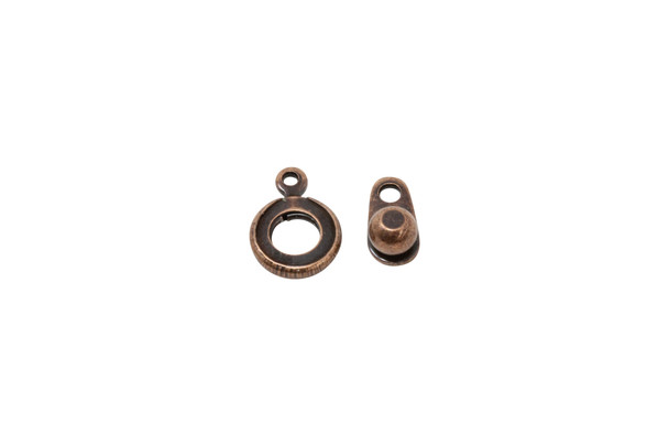 Antique Copper Ball and Socket Clasp 8mm