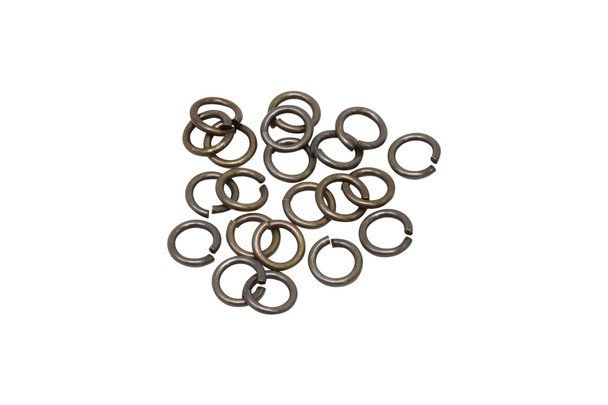 Antique Brass 7.5mm Round 16 Gauge OPEN Jump Rings - 20 Pieces