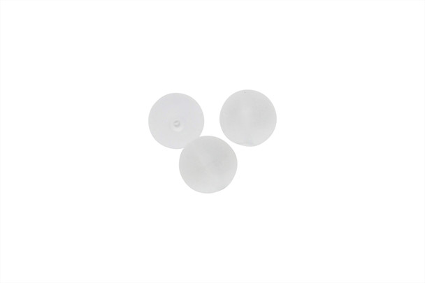 Crystal Quartz Matte 12mm Round