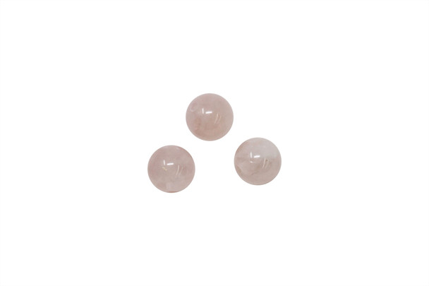 Madagascar Rose Quartz Polished 8mm Round - Sold Individually