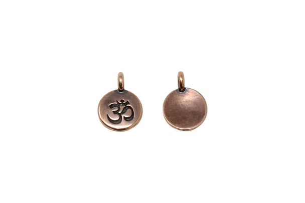 Copper Plated 11.6x16.6mm Om Charm