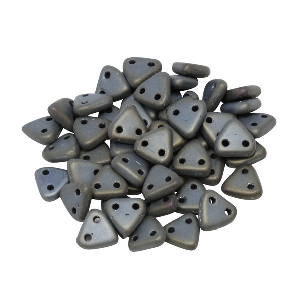 CzechMates® Triangle Beads -- Matte Brown Iris
