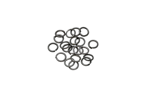 Antique Silver Plated 6mm Round 21 Gauge OPEN Jump Rings - 20 Pieces