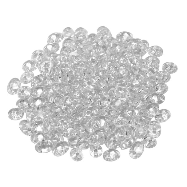 Matubo SuperDuo -- Crystal / Silver Lined