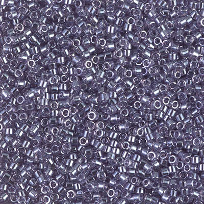 Delicas Size 11 Miyuki Seed Beads -- 1225 Transparent Light Amethyst Luster