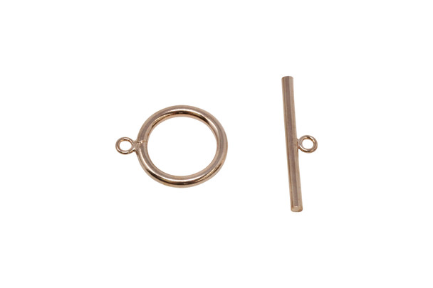 14K Rose Gold Filled 15mm Toggle and Eye Set