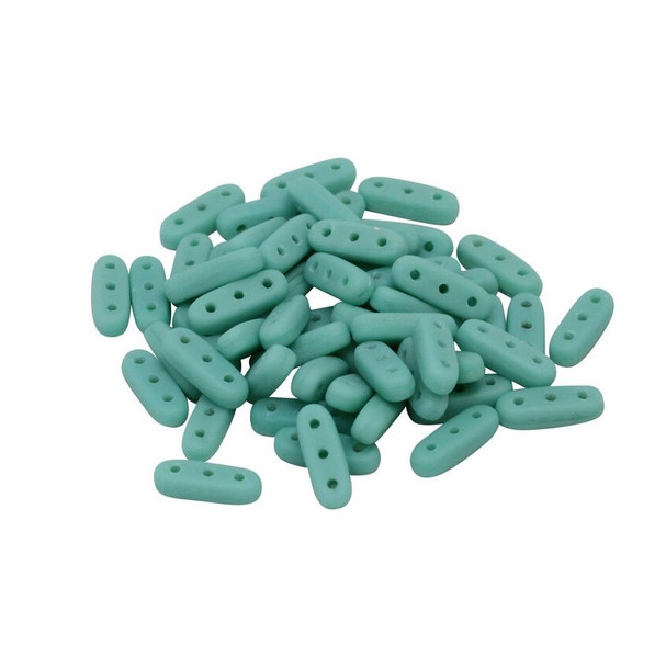 CzechMates® Beam Beads -- Turquoise Matte