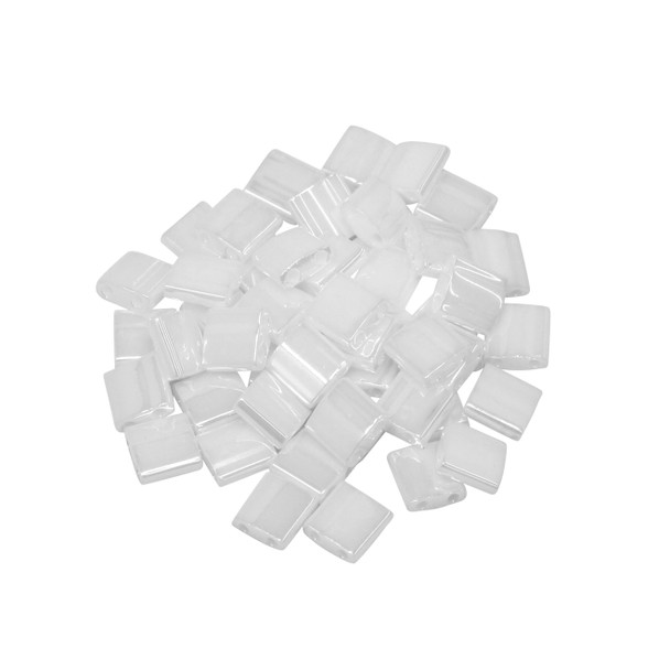 5mm Tila Beads -- White Pearl