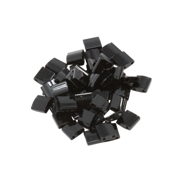 5mm Tila Beads -- Black