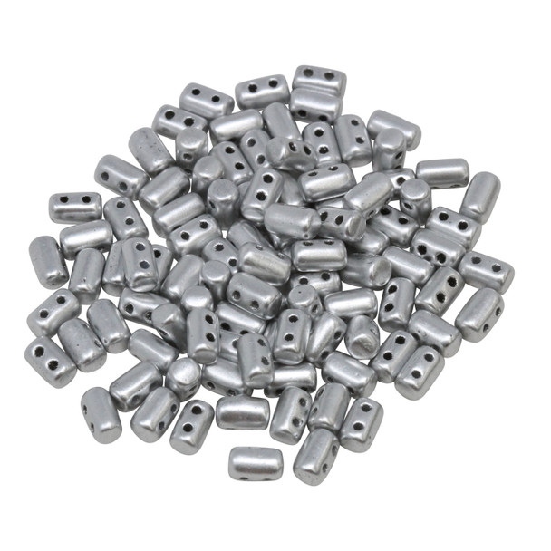 Matubo Czech Glass Rulla Beads -- Aluminum