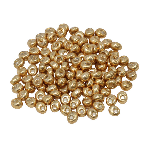 4mm Magatamas -- Gold Metallic