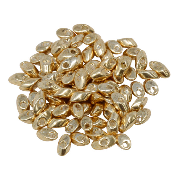 4x7mm Magatamas -- Galvanized Gold