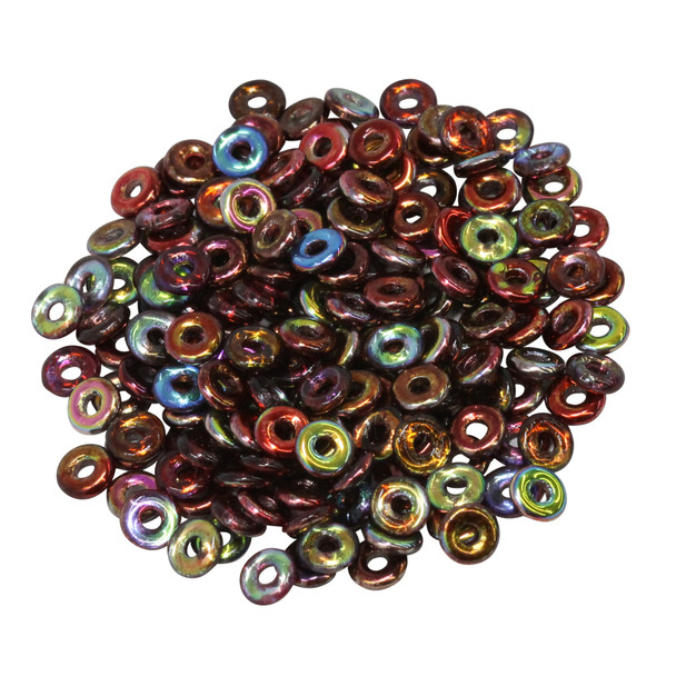 Czech Glass O Beads -- Magic Wine