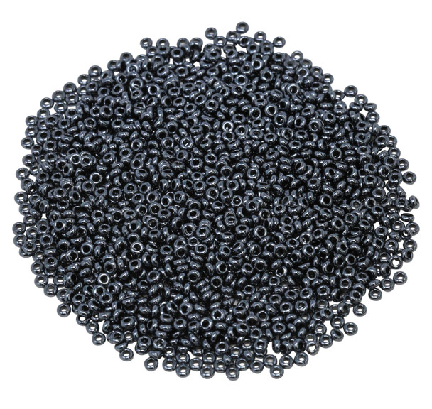 Size 11 Toho Demi Round Seed Beads -- Metallic Hematite