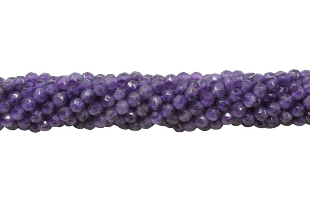 Amethyst 4mm Faceted Round
