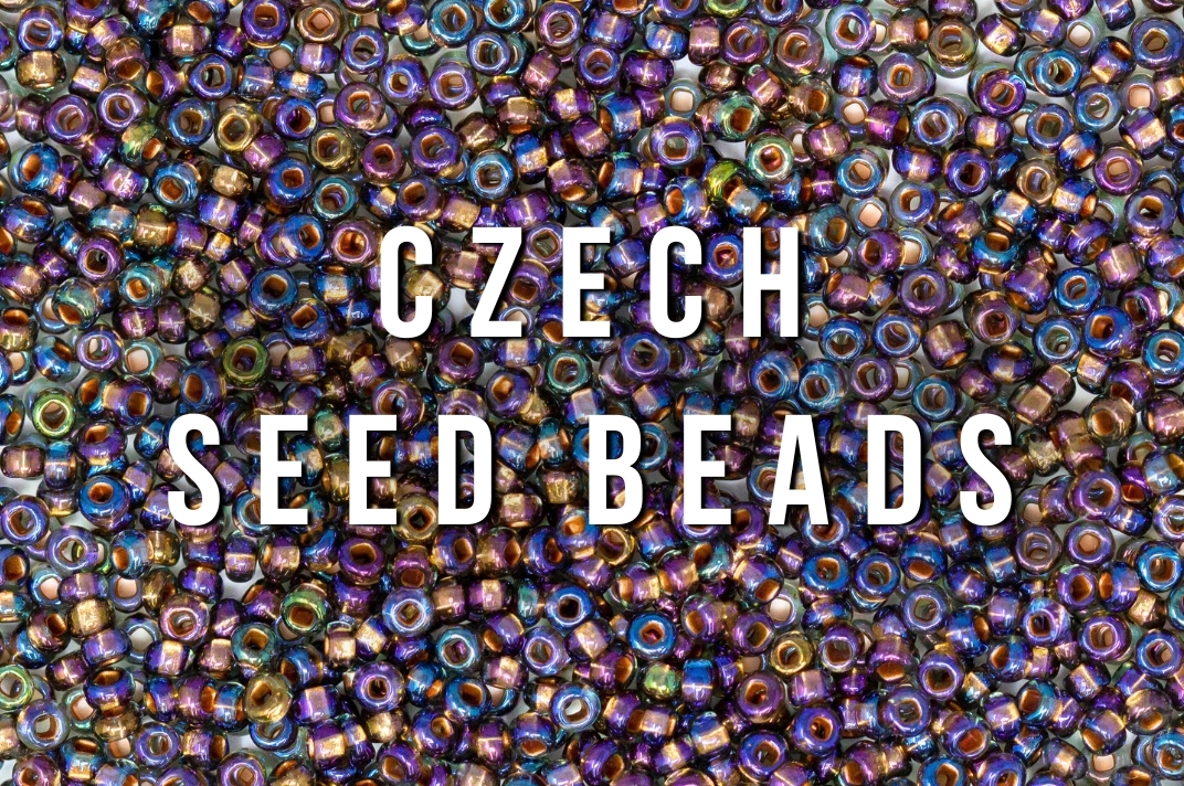 Czech Round Seed Beads, Glass - Transparent Crystal Clear, C