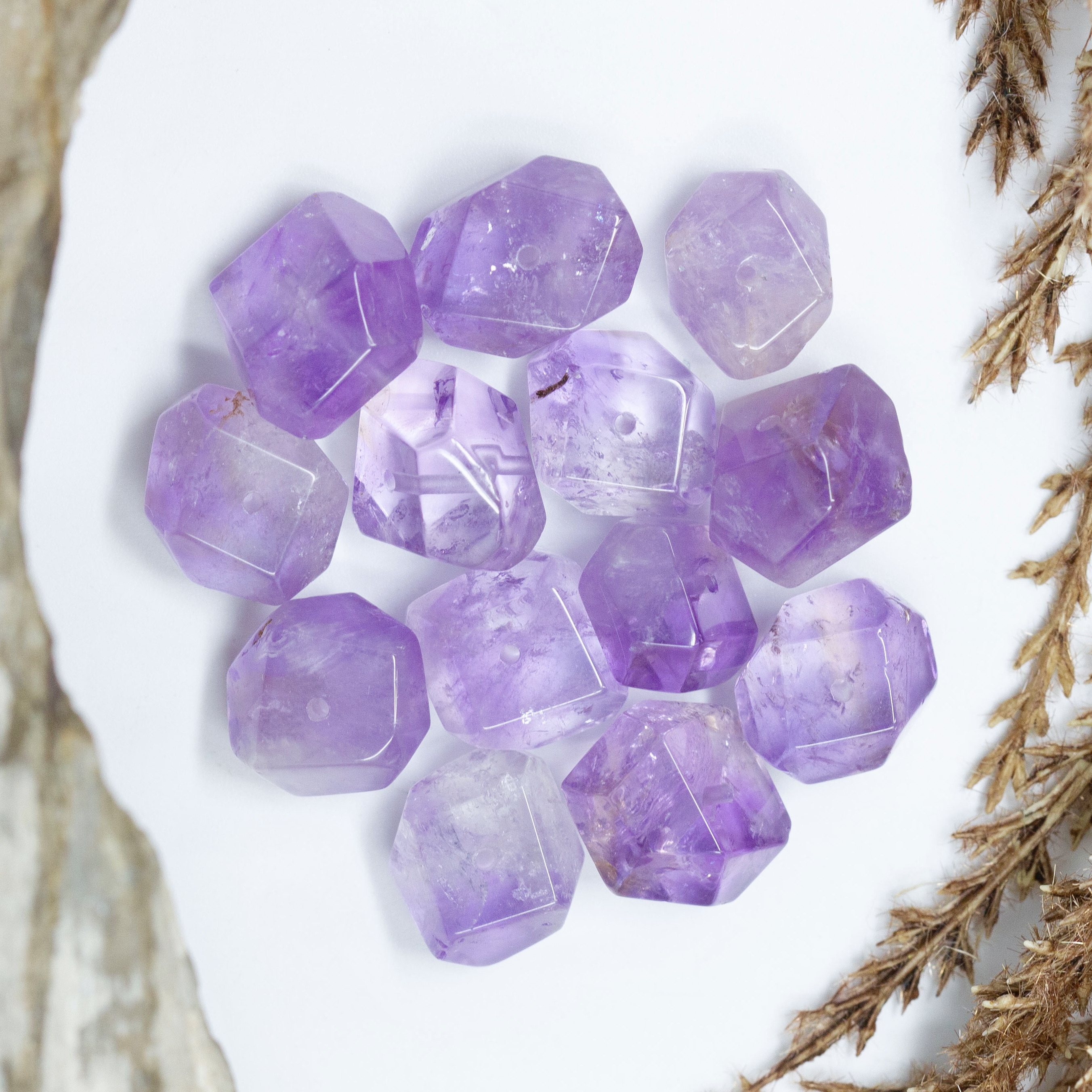10-16mm Amethyst Nugget - Light Simple Cut