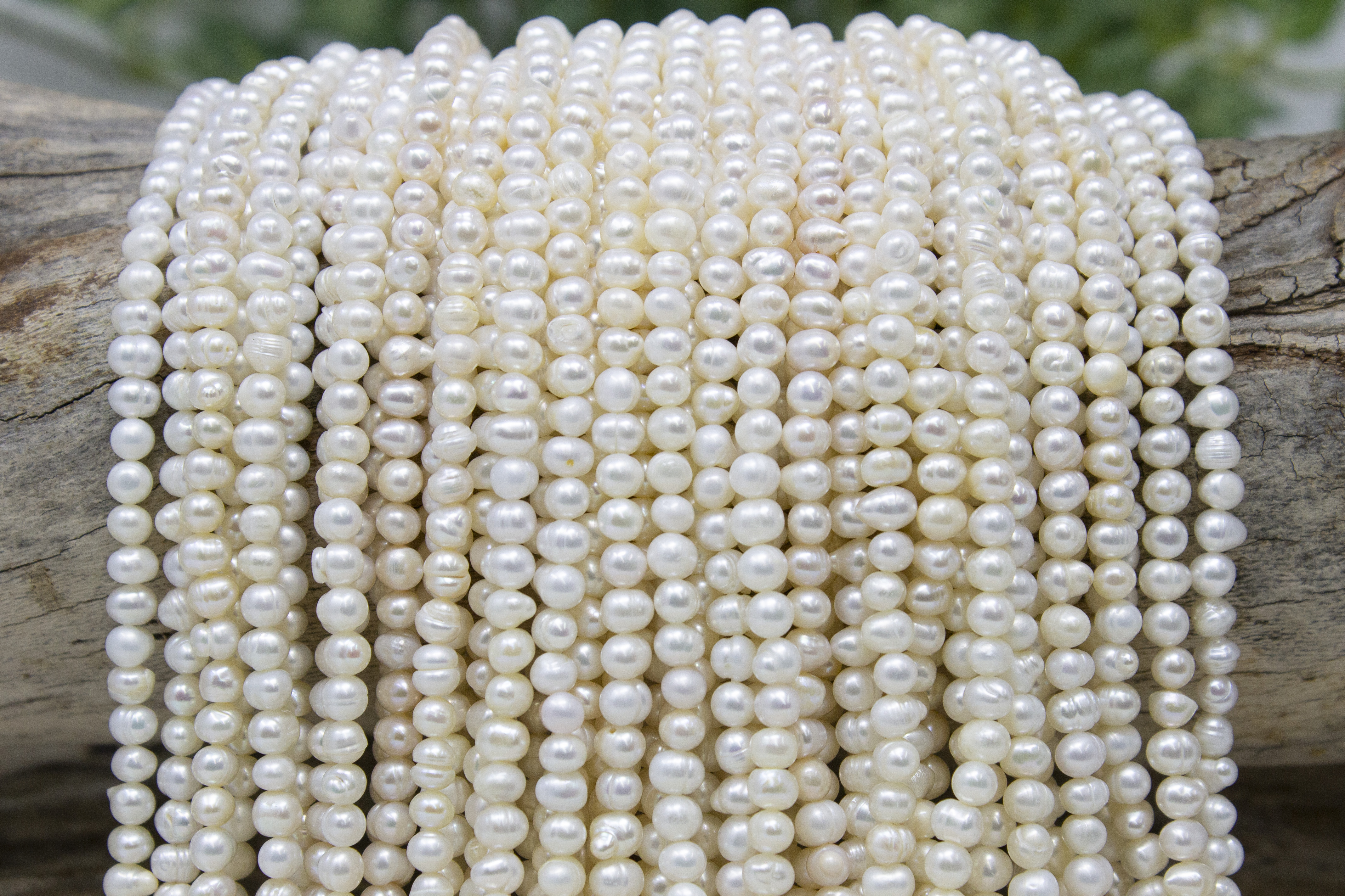 Wholesale Charms Freshwater Pearl Beads Potato Shape Natural