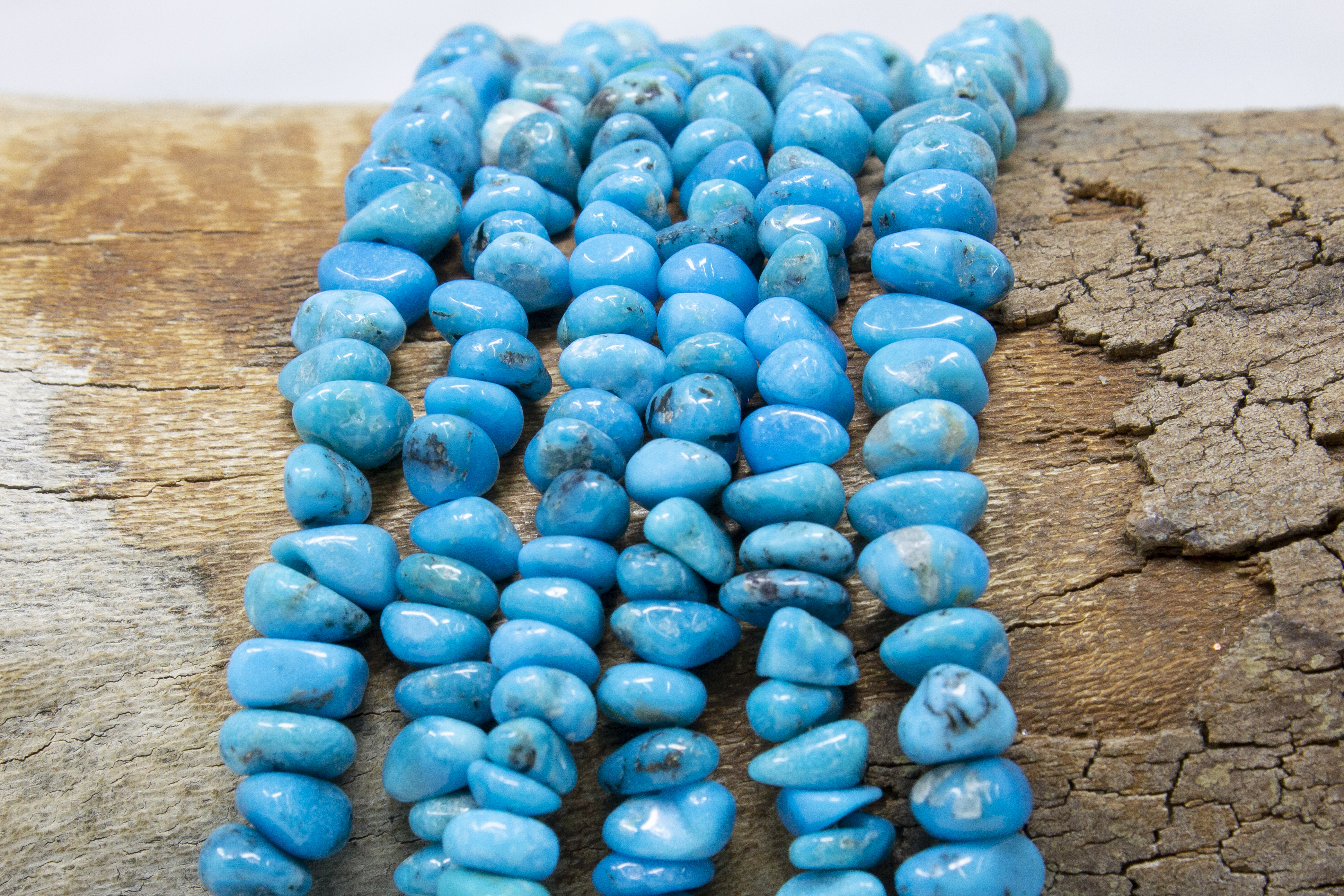 thumbnail image 2 of Handmade Sleeping Beauty Turquoise Rondelle Faceted Loose Beads - 3-4mm, Center-Drilled, Blue, 13" Strand 2 of 6