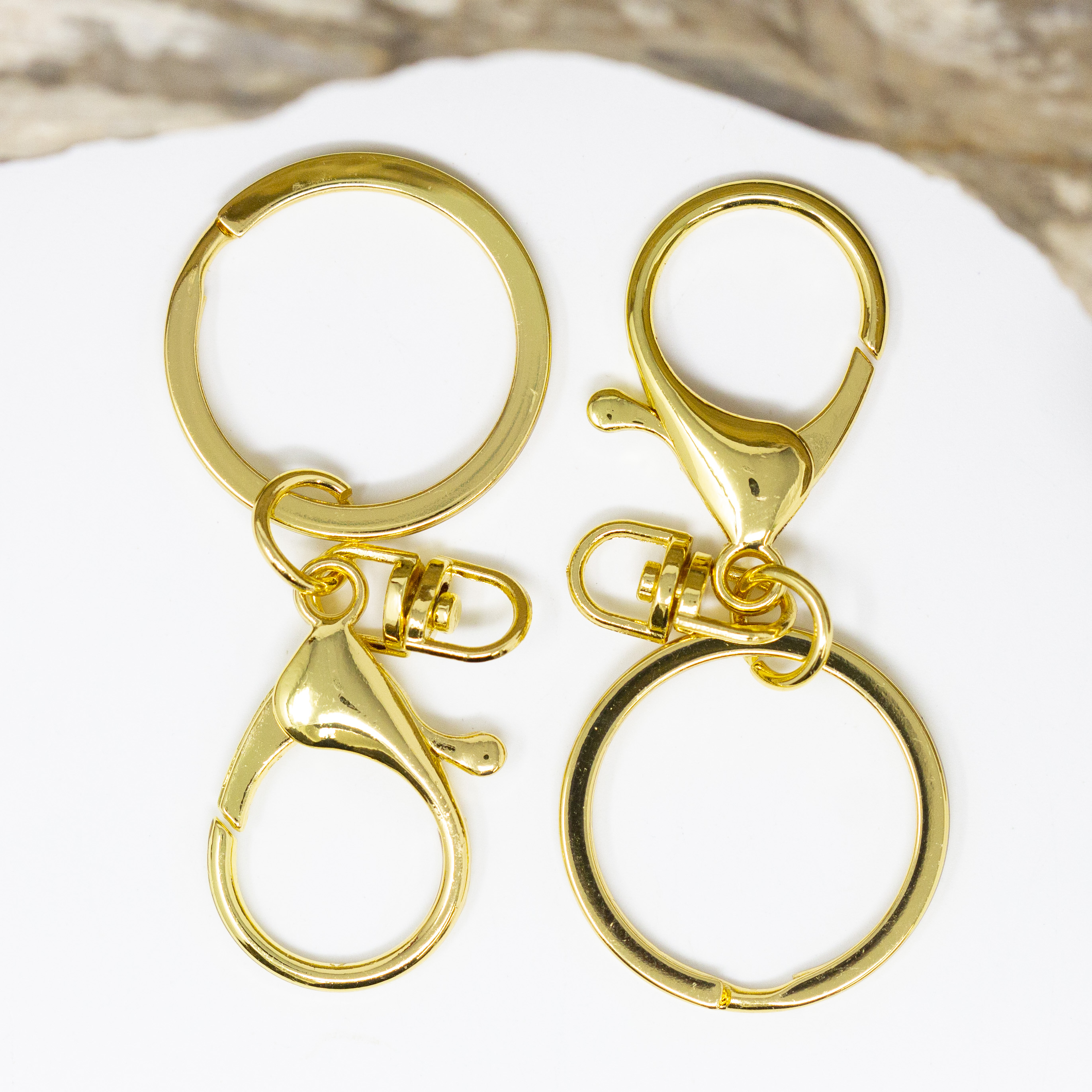 Chico’s Gold-Tone Keychain Charm with Lobster Clasp Amazon.com: Coolrunner 50 Pcs Gold Lobster Claw Clasp  main image 4