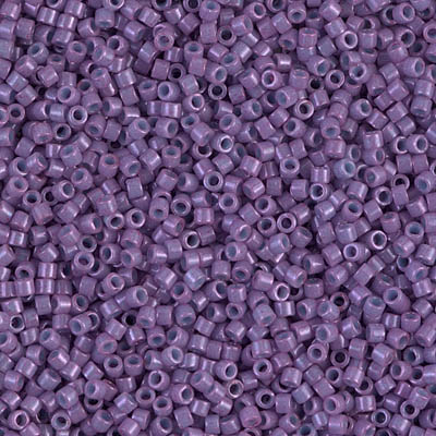 Delicas Size 11 Miyuki Seed Beads -- 660 Dyed Opaque Lavender