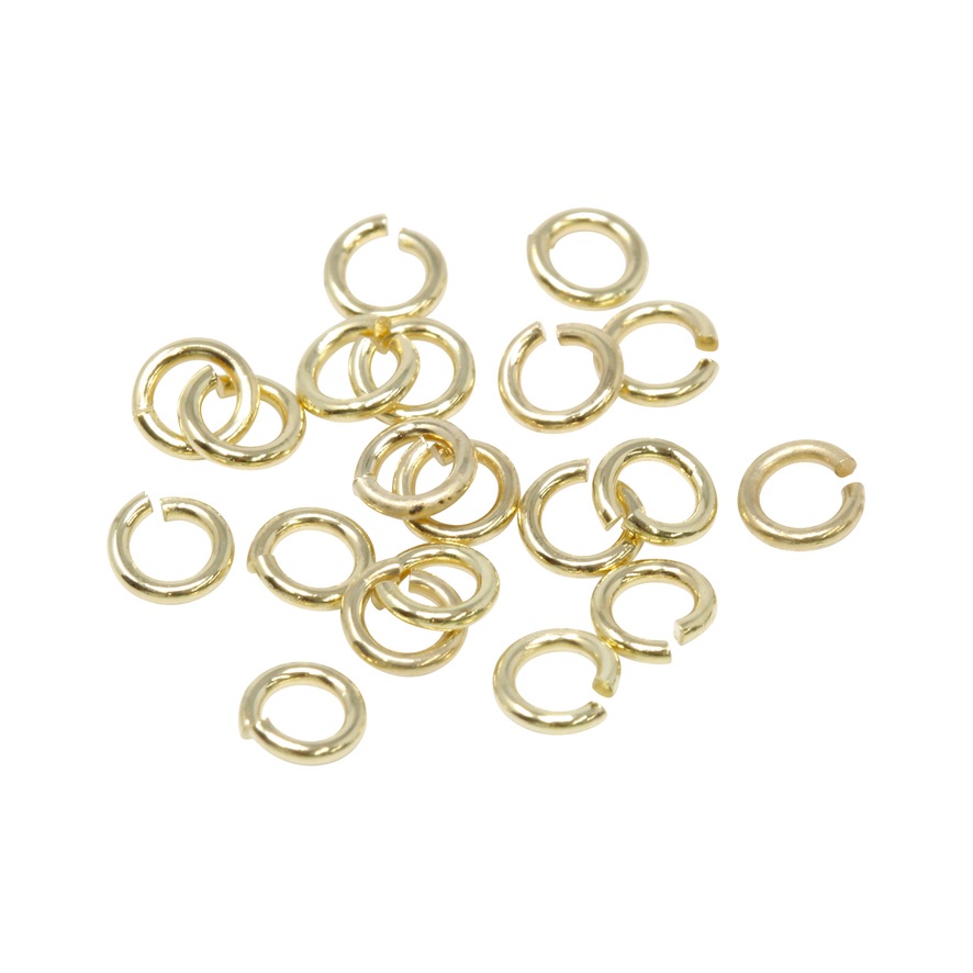 20 pcs Gold Filled Open Jump Ring 3mm ~ 22ga