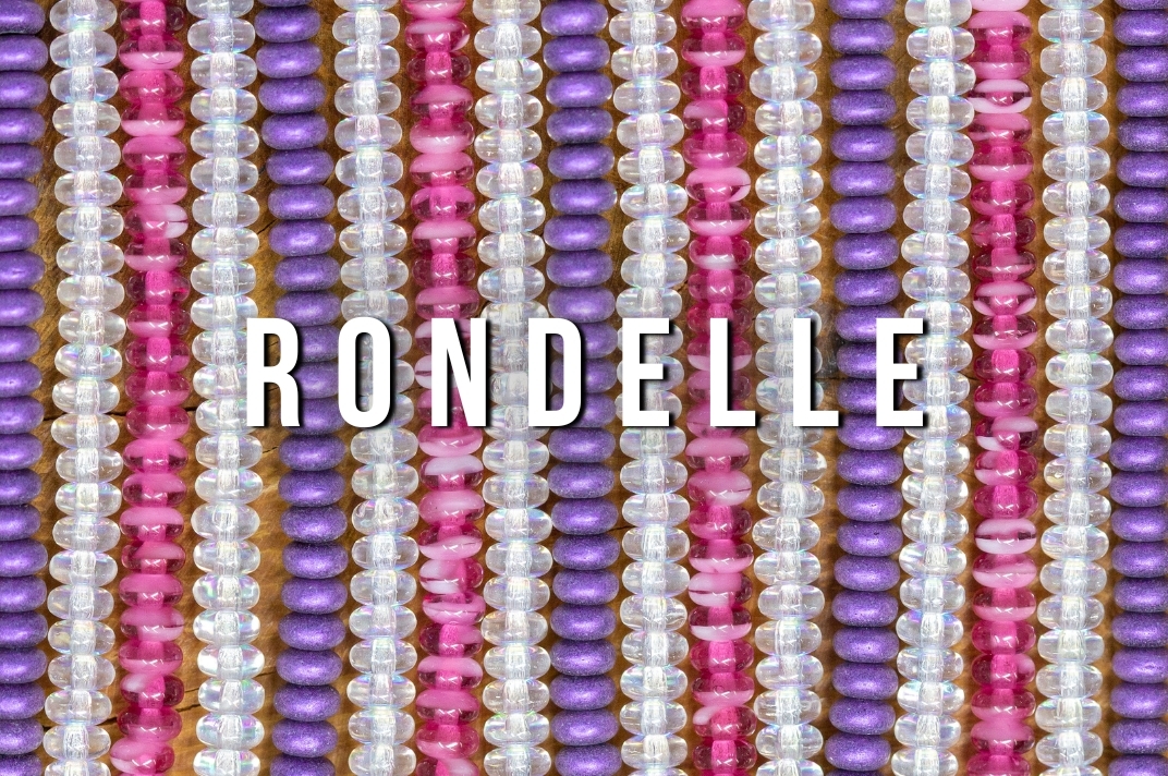 Czech Glass Rondel Beads