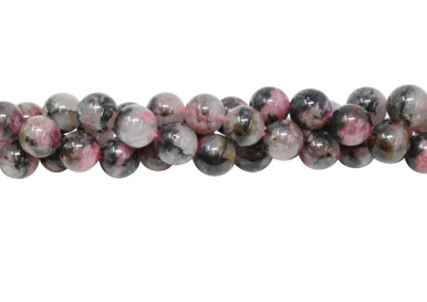 Ice Rhodonite Polished 10mm Round