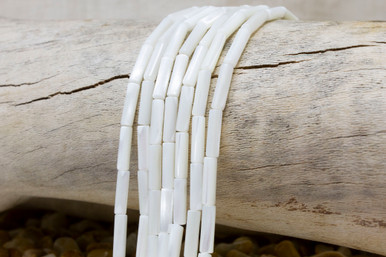 Troca Shell Part Natural Troca Polished Shell White 4x13mm Tube