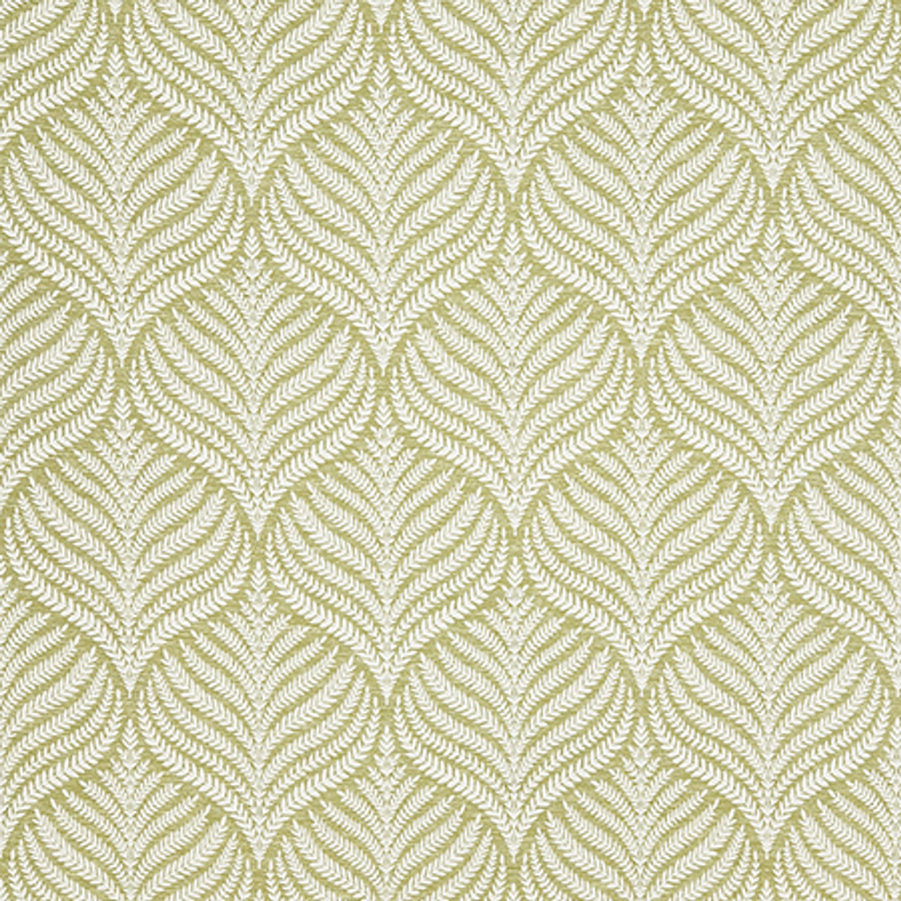 Covington Fern Green Woven Ticking Fabric - by The Yard