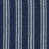 Kasmir Fabric Chastain Stripe Marine 1436 80% Cotton 20% Polyester USA 12,000 Wyzenbeek Double Rubs H: 5 2/8 inches, V: N/A 54 - 57 - My Fabric Connection - Kasmir