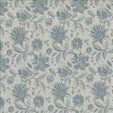 Kasmir Fabric Coventry Floral Robins Egg 5072 82% Polyester 18% Cotton INDIA 13,000 Martindale Cycles H: 13 4/8 inches, V: 19 4/8 inches 54 - 56 - My Fabric Connection - Kasmir
